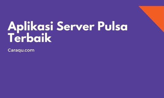 Aplikasi Server Pulsa Terbaik