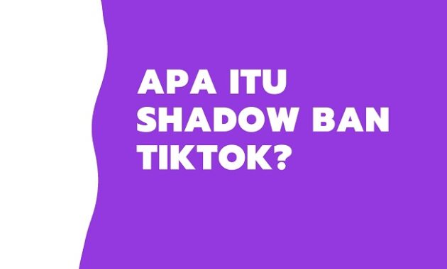 Apa itu Shadow Ban TikTok