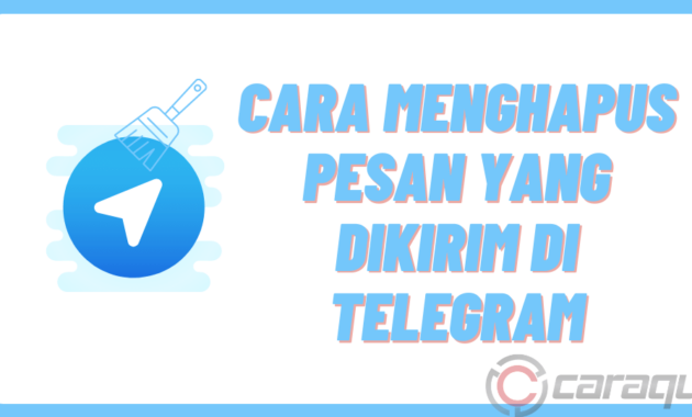 Cara Menghapus Pesan yang Dikirim di Telegram