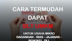 Cara Dapat Bantuan Langsung Tunai BLT UMKM Rp. 2,4 Juta, Simak Disini