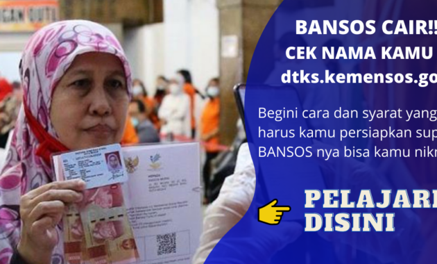 Bansos Tunai Rp 300.000 Sudah Cair Maret 2021, Cek di dtks.kemensos.go.id