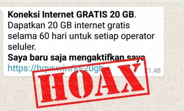 Hati-hati Penawaran Kuota Gratis