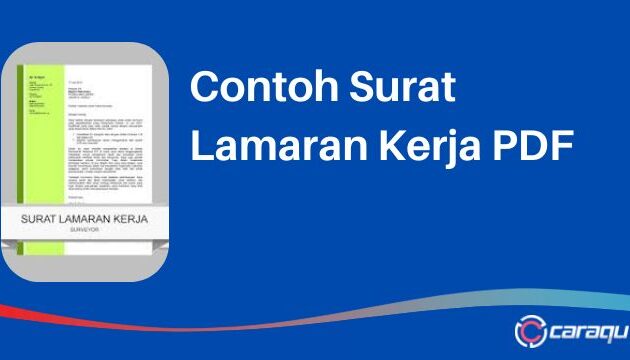 Contoh Surat Lamaran Kerja PDF