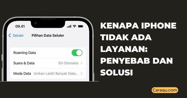 Kenapa iPhone Tidak Ada Layanan