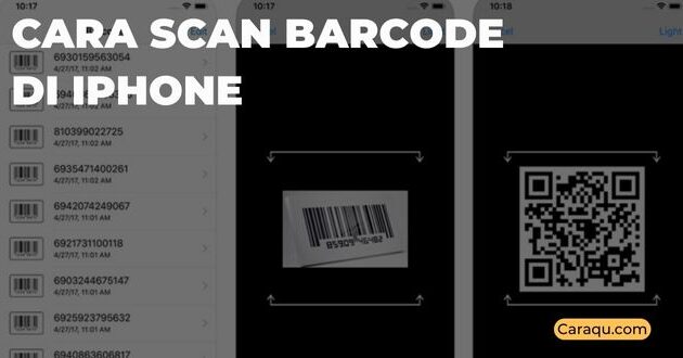 cara scan barcode di iphone