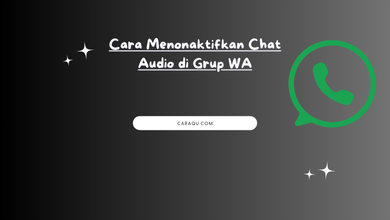 Cara Menonaktifkan Chat Audio di Grup WA