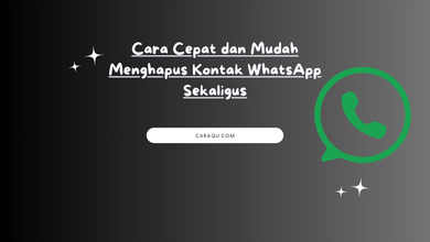 Cara Cepat dan Mudah Menghapus Kontak WhatsApp Sekaligus