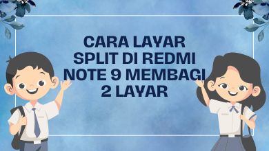 Cara Layar Split di Redmi Note 9 Membagi 2 Layar