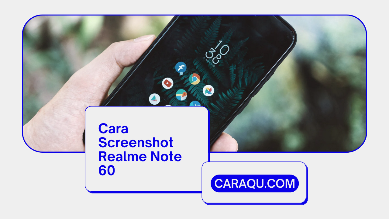 Cara Screenshot Realme Note 60