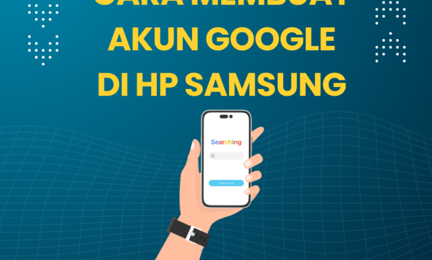 Cara Membuat Akun Google di HP Samsung