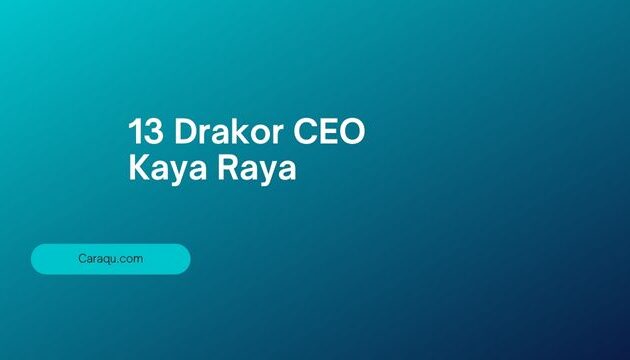 Drama Korea CEO Kaya Raya